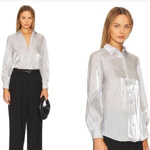 CINQ A SEPT Kandice Top in Mercury SIZE XS like new